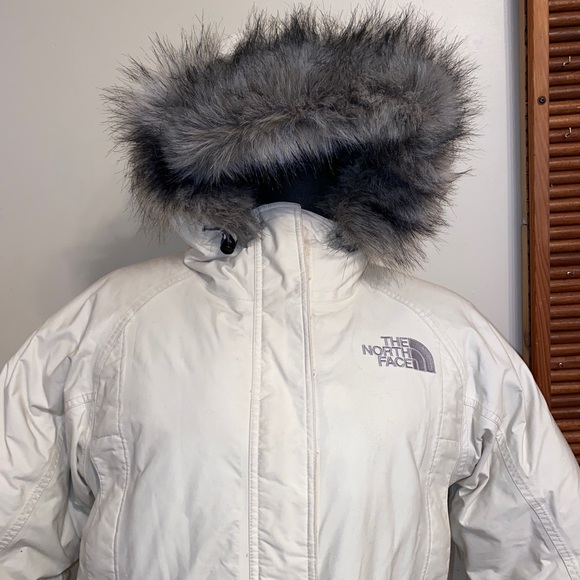 The North face White-tan McMurdo Parka Down Jacket size  M - Picture 3 of 16